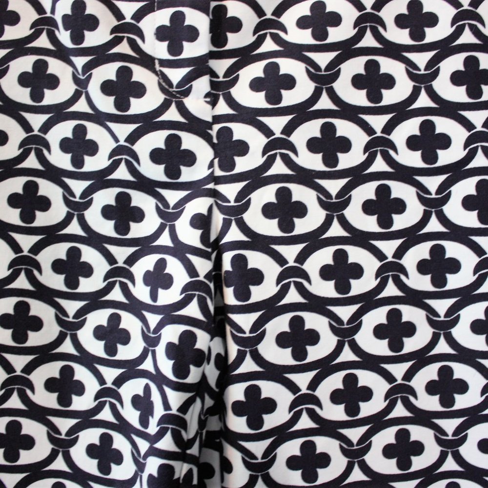 Boden Size 6 (US) 10 (UK) Richmond Trouser Pant Navy White Fun Print - Picture 2 of 4